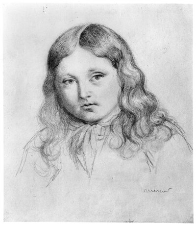 Portrait of Solange Sand (born 1828) by Mercier